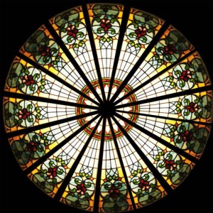 Stained glass domes come in any size.